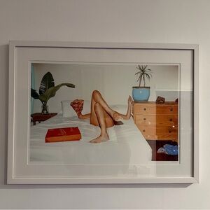 Sarah Bahbah Sex and Takeout Pizza Framed Print. Limited edition (2019)